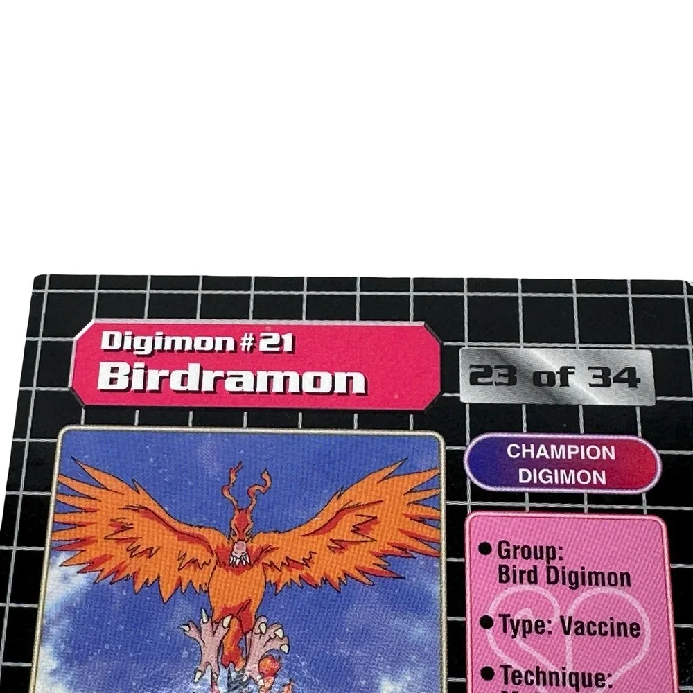 Digimon Birdramon 21 Series 1 Prism Holofoil Card 23 of 34 Upper Deck 1999
